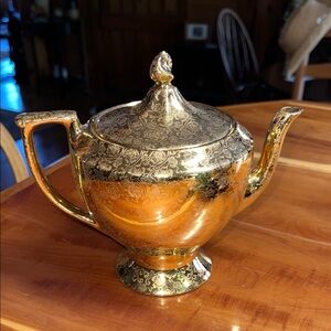 Vintage Lady Hamilton Ornate Gold Teapot